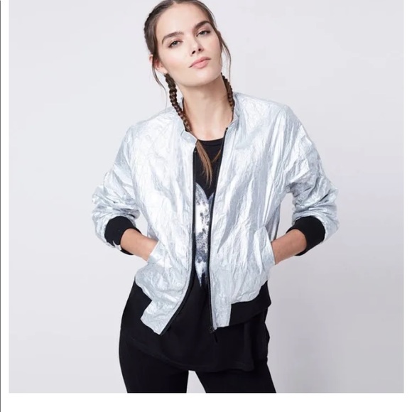 Racheal Racheal Roy Silver Bomber Jacket. - Picture 1 of 11